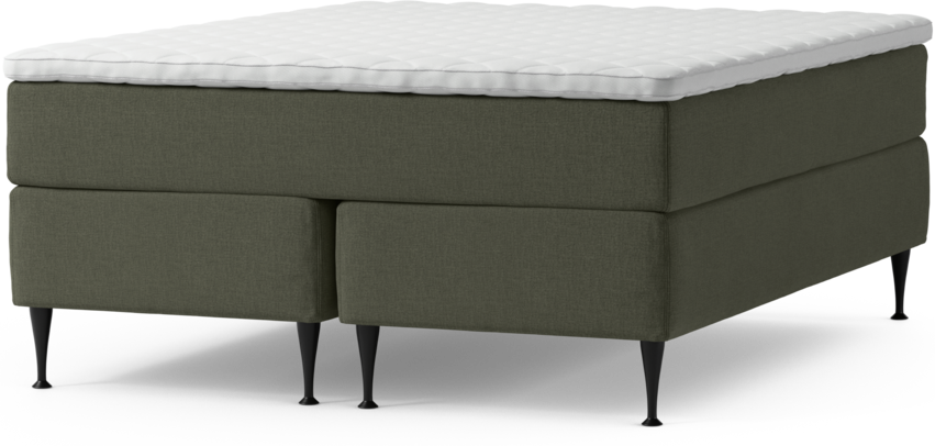 Delux Exclusive - Kontinentalsäng, dubbelsäng med bäddmadrass och sängben