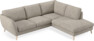 Madison - 2-sits soffa med divan höger - Vit