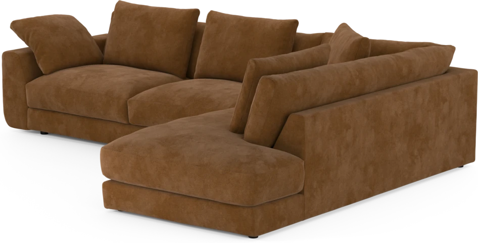 Amie - 3-sits med divan höger - Orange