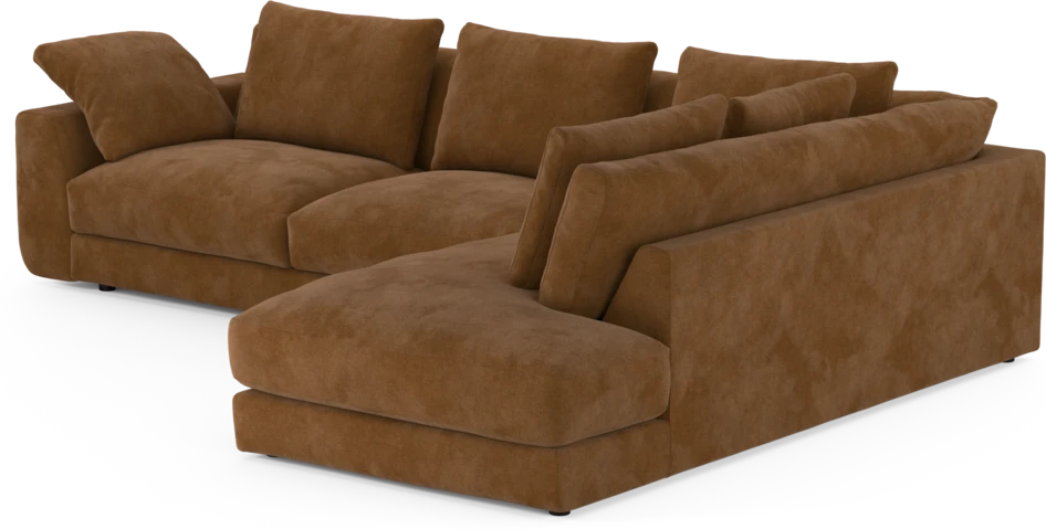 Amie - 3-sits med divan höger - Orange