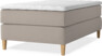 Delux Exclusive - Kontinentalsäng, enkelsäng 120 cm med bäddmadrass - Beige
