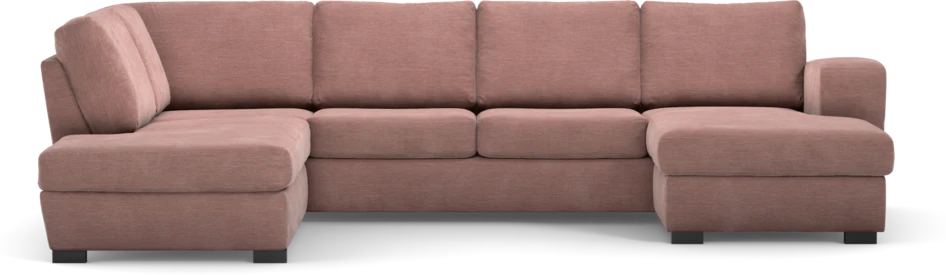 Friday - 3-sits soffa med divan vänster och schäslong höger - Rosa