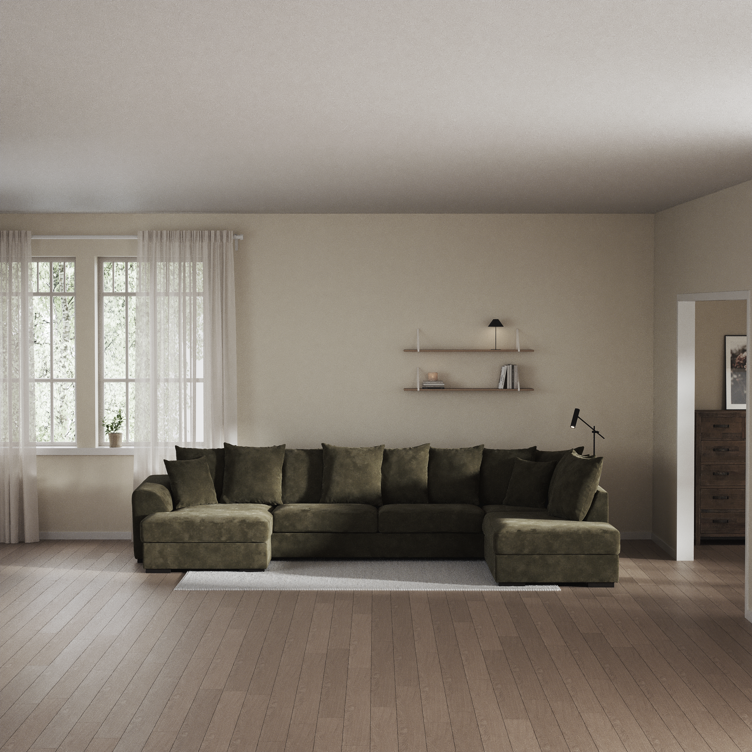 Town - 3-sits soffa med divan höger och schäslong vänster - inspiration