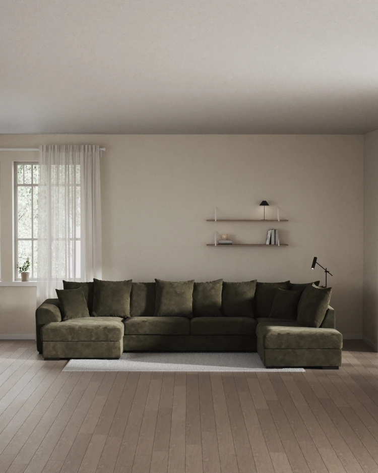 Town - 3-sits soffa med divan höger och schäslong vänster - inspiration