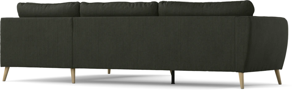 County - 2,5-sits soffa med divan höger - Grön