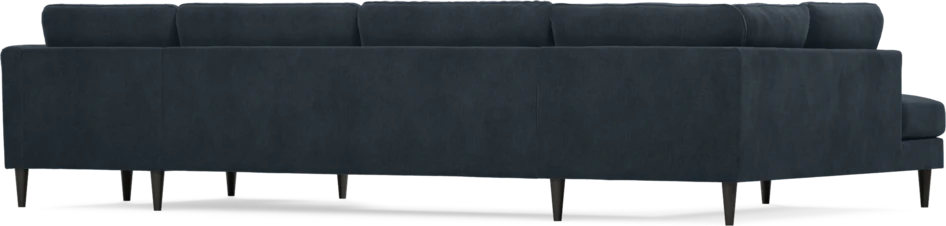 Bridge - 3-sits soffa med divan vänster och schäslong höger - Blå