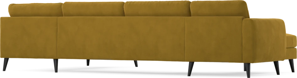 Bridge - 3-sits soffa med schäslong vänster och divan höger - Gul