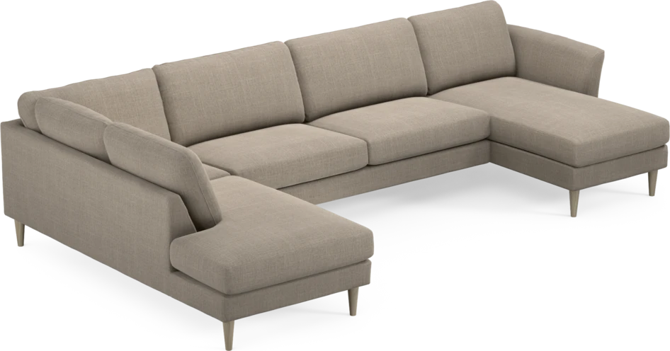 Bridge - 3-sits soffa med divan vänster och schäslong höger - Beige