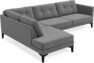 Rio - 3-sits soffa med divan vänster - Grå