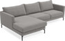 Impression - 3-sits soffa med schäslong vänster - Grå