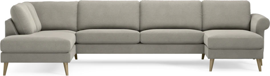 Bridge - 3-sits soffa med divan vänster och schäslong höger - Grå