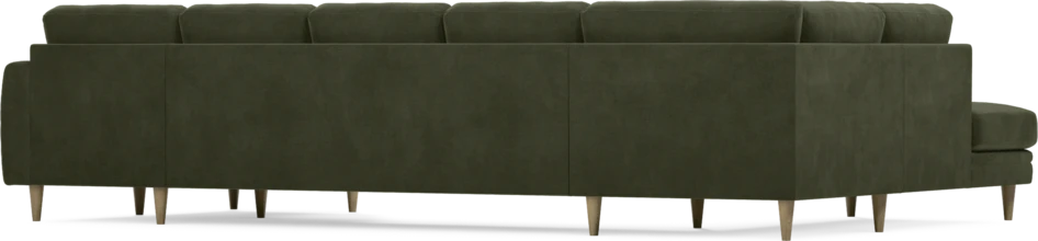 Eden - 3-sits soffa med divan vänster och schäslong höger - Grön