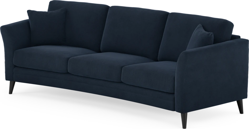 Eden - 3-sits soffa svängd - Blå