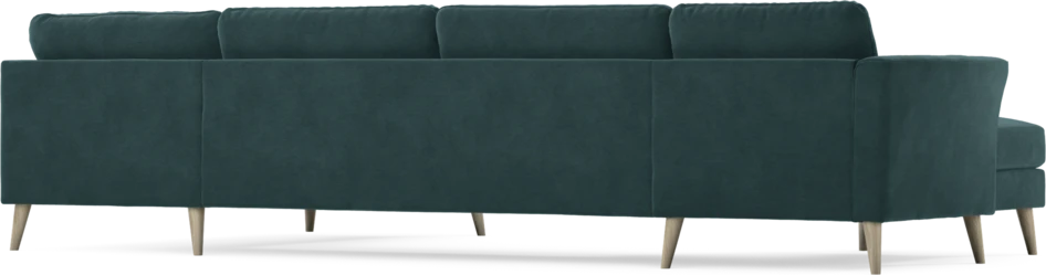 Bridge - 3-sits soffa med schäslong vänster och divan höger - Blå