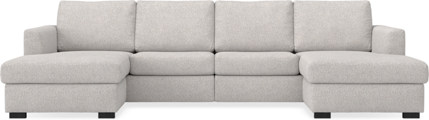 Friday - 2-sits soffa med två schäslonger - Grå