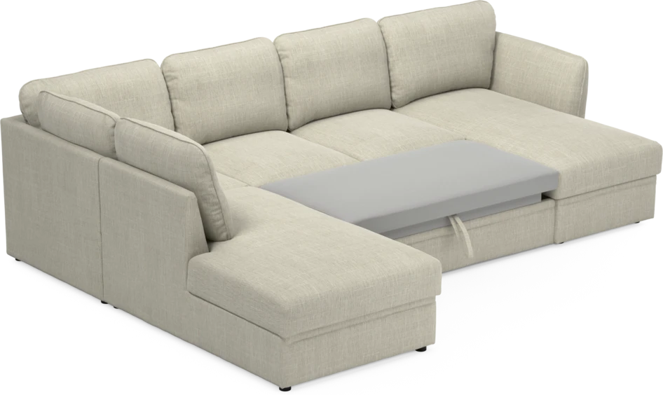 Öland - Bäddsoffa med divan vänster och schäslong höger - Beige