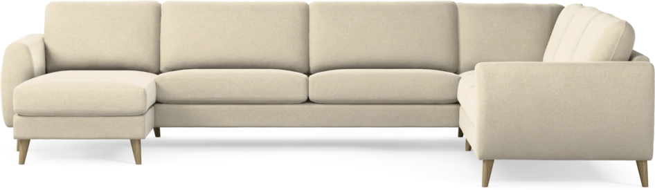 Bridge - Hörnsoffa, 3+2-sits med schäslong vänster - Beige