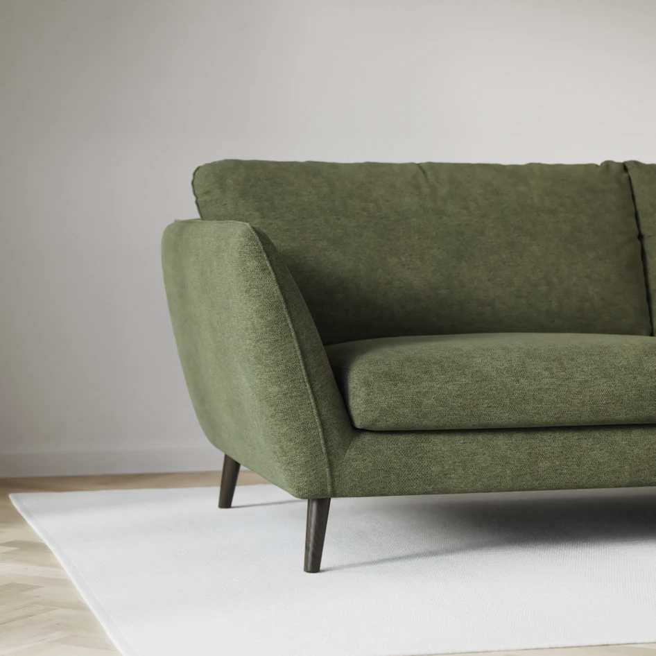 Madison Lux - 2-sits soffa med divan vänster och höger - Grön