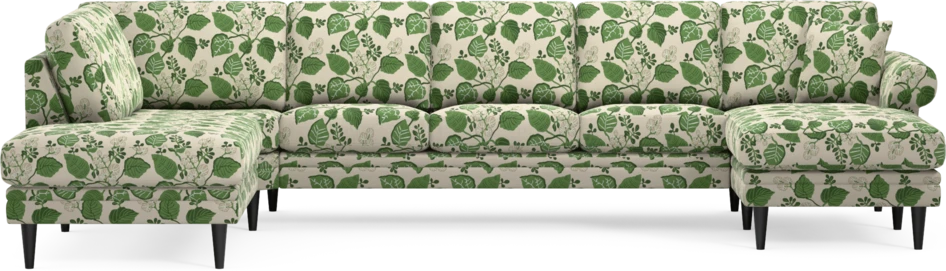 Eden - 3-sits soffa med divan vänster och schäslong höger - Flerfärgad