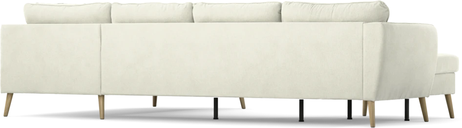 County - 3-sits soffa med schäslong vänster och divan höger - Vit