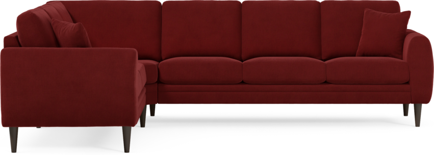 Eden - Hörnsoffa, 2+3-sits - Röd
