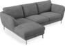 Madison Lux - 2-sits soffa med schäslong vänster - Vit
