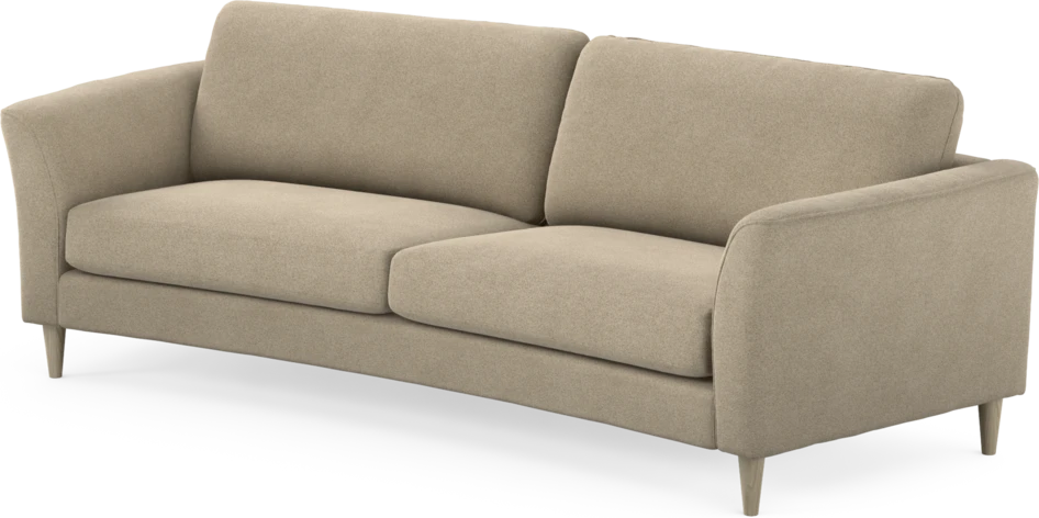 Bridge - 3-sits soffa svängd - Beige