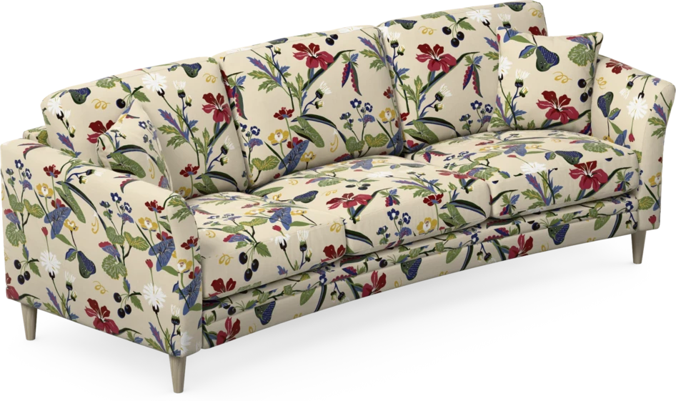 Eden - 3-sits soffa svängd - Flerfärgad