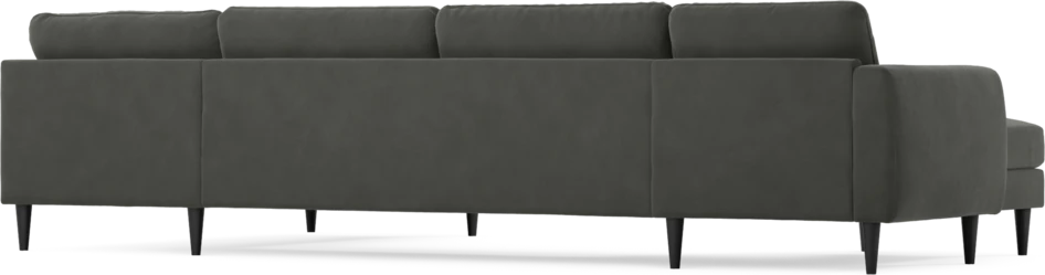 Bridge - 3-sits soffa med schäslong vänster och divan höger - Grå