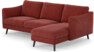 Madison - 2-sits soffa med schäslong höger - Rosa