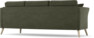 Eden - 3-sits soffa svängd - Grön