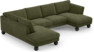 Madison Lux - 2-sits soffa med divan vänster och schäslong höger - Grön
