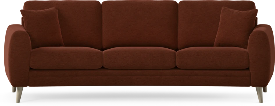 Eden - 3-sits soffa svängd - Orange