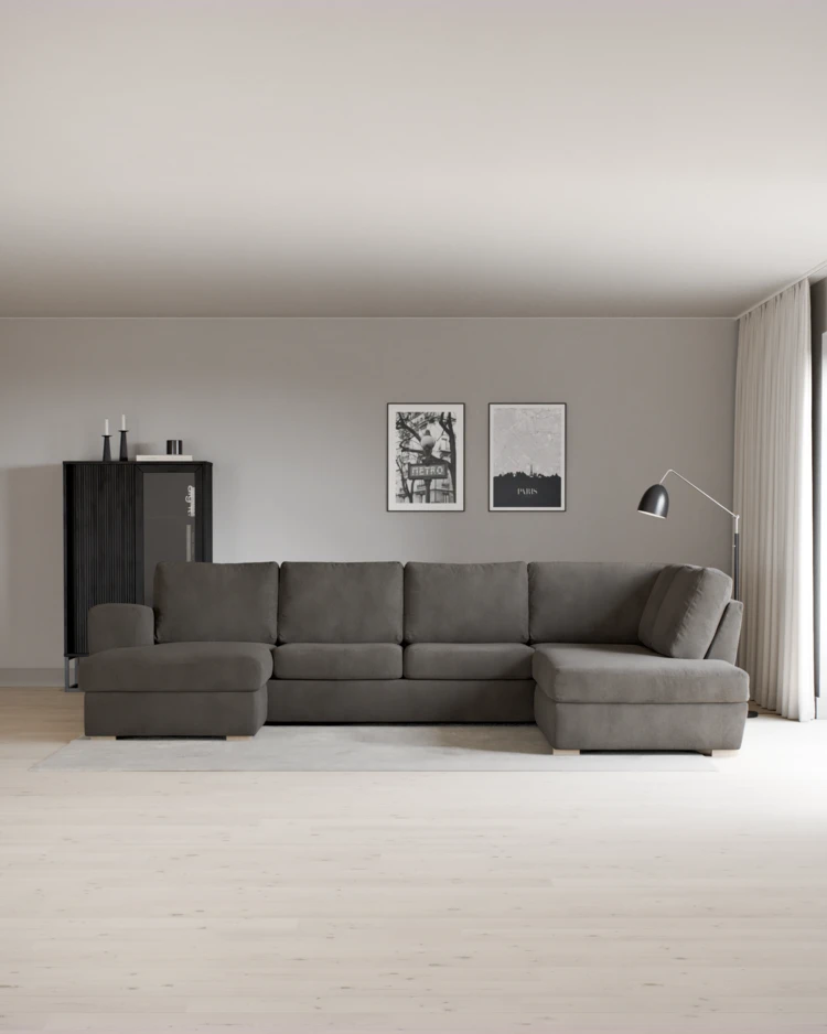 Friday - 3-sits soffa med schäslong vänster och divan höger - inspiration