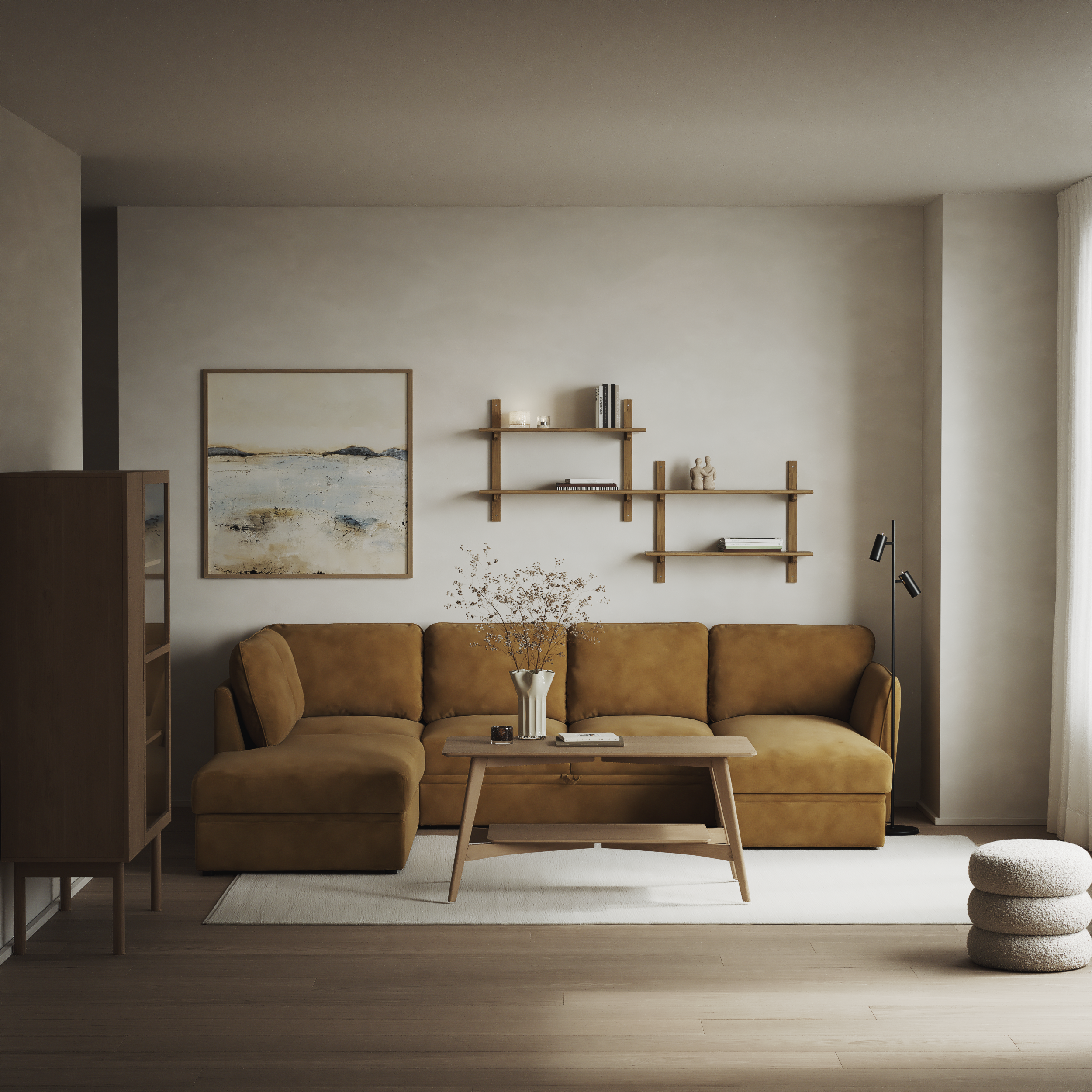 Öland - Bäddsoffa med divan vänster och schäslong höger - inspiration