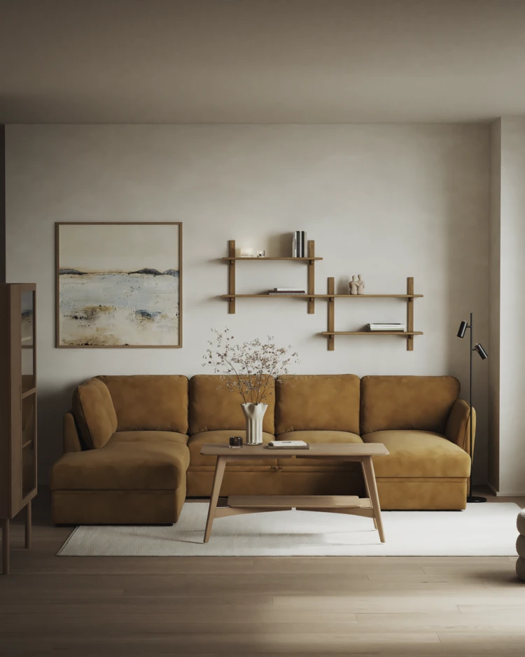 Öland - Bäddsoffa med divan vänster och schäslong höger - inspiration