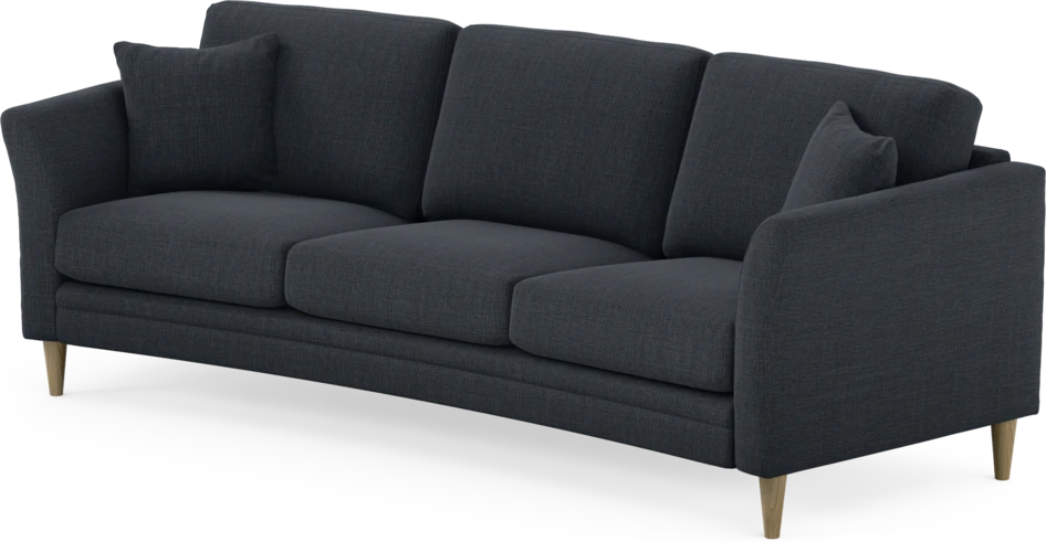 Eden - 3-sits soffa svängd - Blå