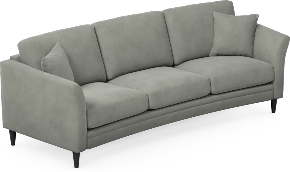 Eden - 3-sits soffa svängd - Grå