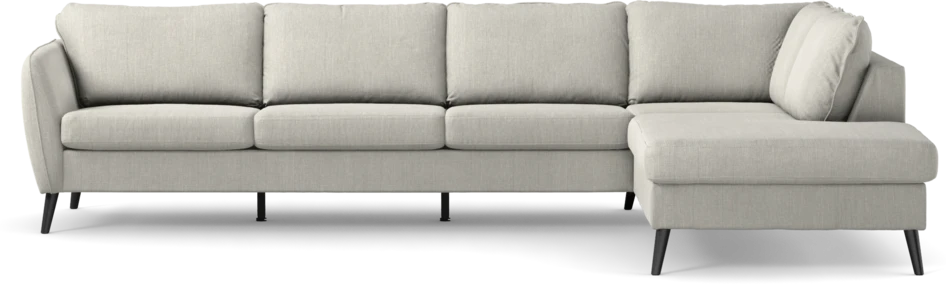 County - 3-sits soffa med divan höger - Grå