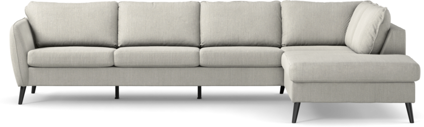 County - 3-sits soffa med divan höger - Grå