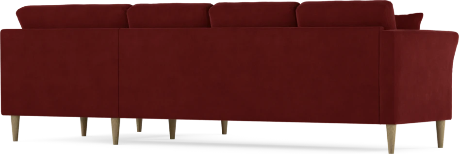 Eden - Hörnsoffa, 3+1-sits - Röd