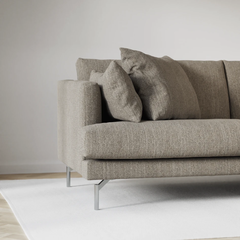 Harper - 3-sits soffa - Brun