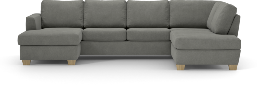 Friday - 3-sits soffa med schäslong vänster och divan höger - Grå