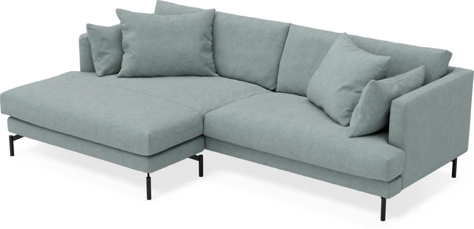 Harper - 4-sits med schäslong XL vänster - Grön