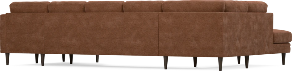 Eden - 3-sits soffa med divan vänster och schäslong höger - Orange