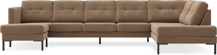 Rio - 4-sits soffa med schäslong vänster och divan höger - Beige