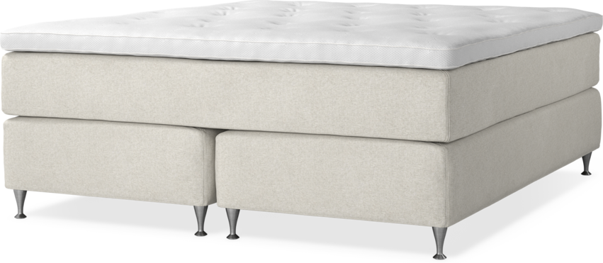 Delux Exclusive - Kontinentalsäng, dubbelsäng med bäddmadrass - Beige