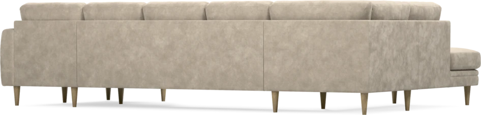 Eden - 3-sits soffa med divan vänster och schäslong höger - Beige
