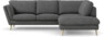 Madison Lux - 2-sits soffa med divan höger - Vit