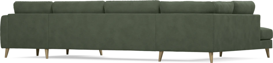 Bridge - 3-sits soffa med divan vänster och schäslong höger - Grön